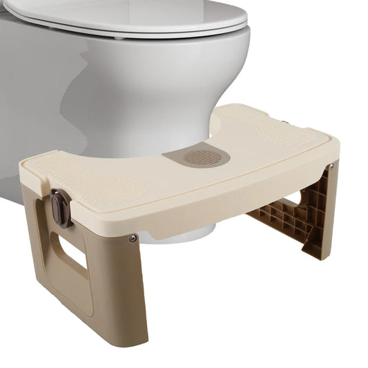 Toilet Poop Stool Foldable Portable Nonslip Bathroom Squat Stool Poop Potty Washroom Squatting Leg Raiser